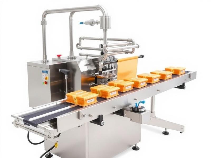 Automatic Rusk Packaging Machine manufactured by Space Packaging Solution, Faridabad