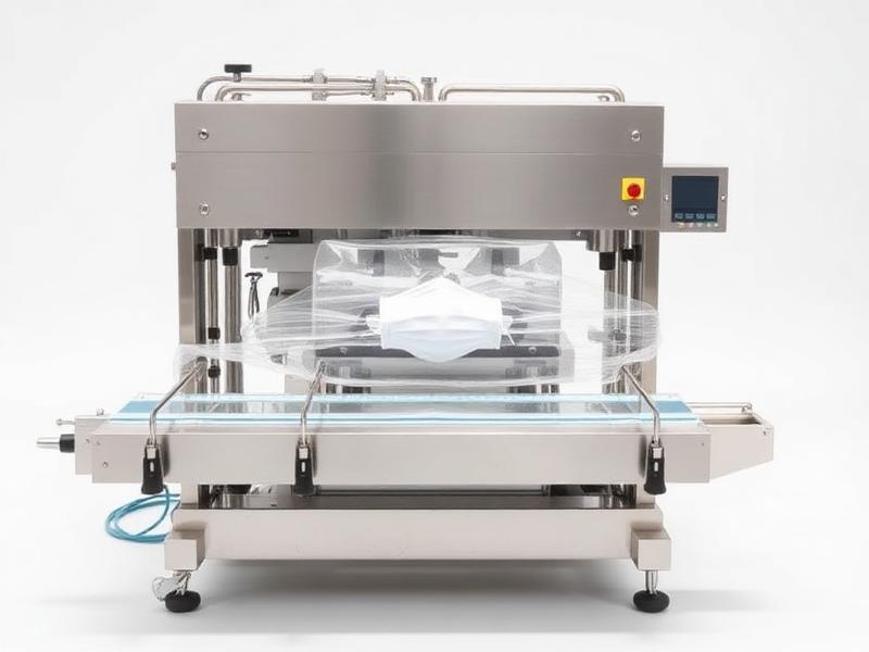 Face Mask Flow Wrap Machine manufactured by Space Packaging Solution, Faridabad