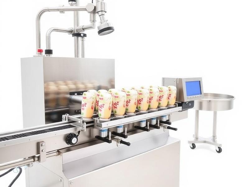 Ice Cream Packing Machine manufactured by Space Packaging Solution, Faridabad