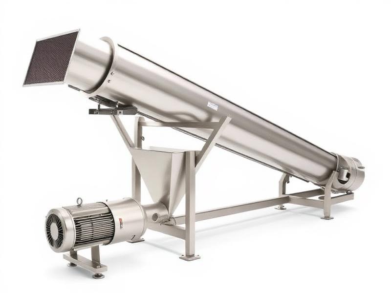 Inclined Screw Conveyor manufactured by Space Packaging Solution, Faridabad