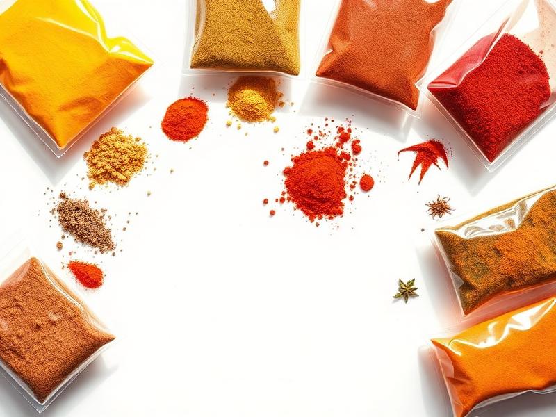 Spice & Masala Units products packed in pouches