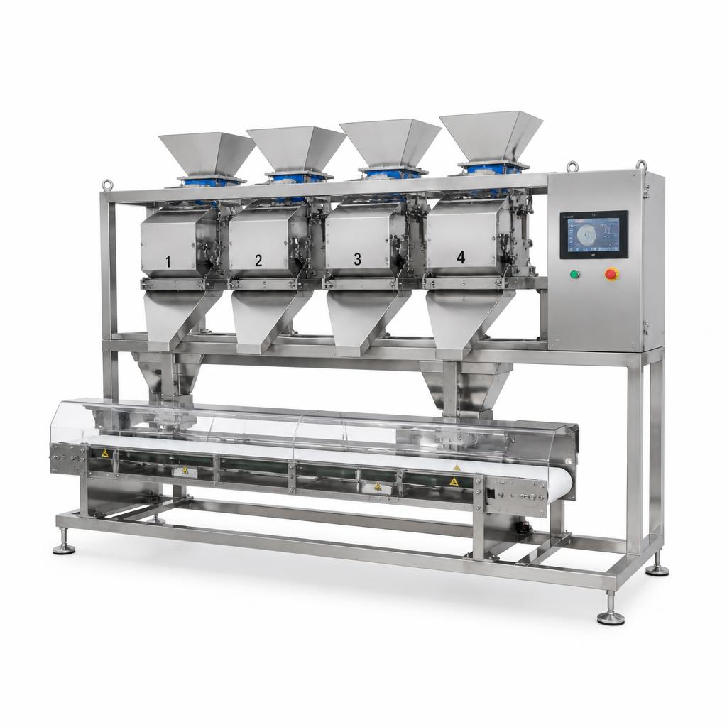 Linear Weigher Machine manufactured by Space Packaging Solutions, Faridabad