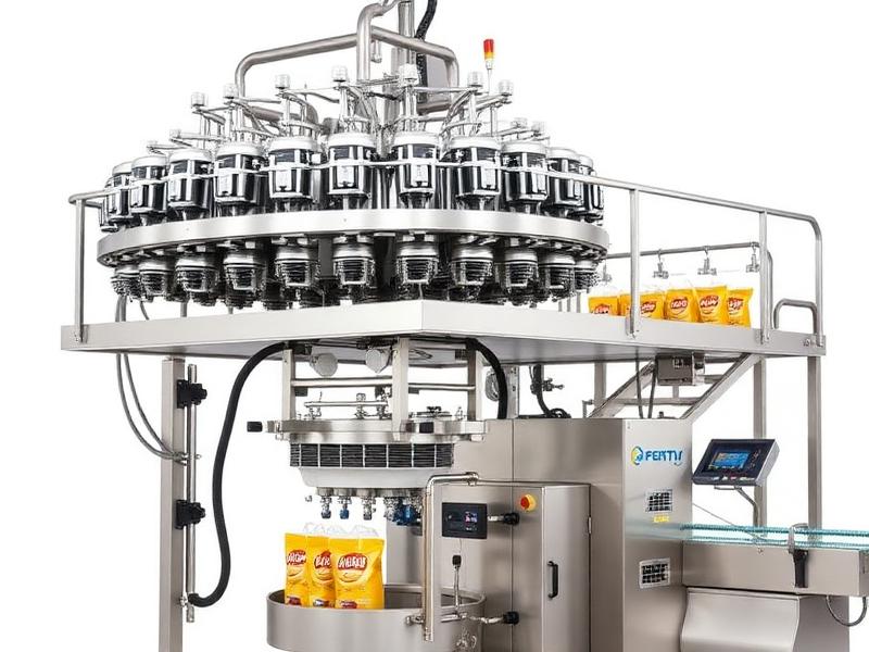 Multihead Weigher Chips Packing Machine manufactured by Space Packaging Solution, Faridabad
