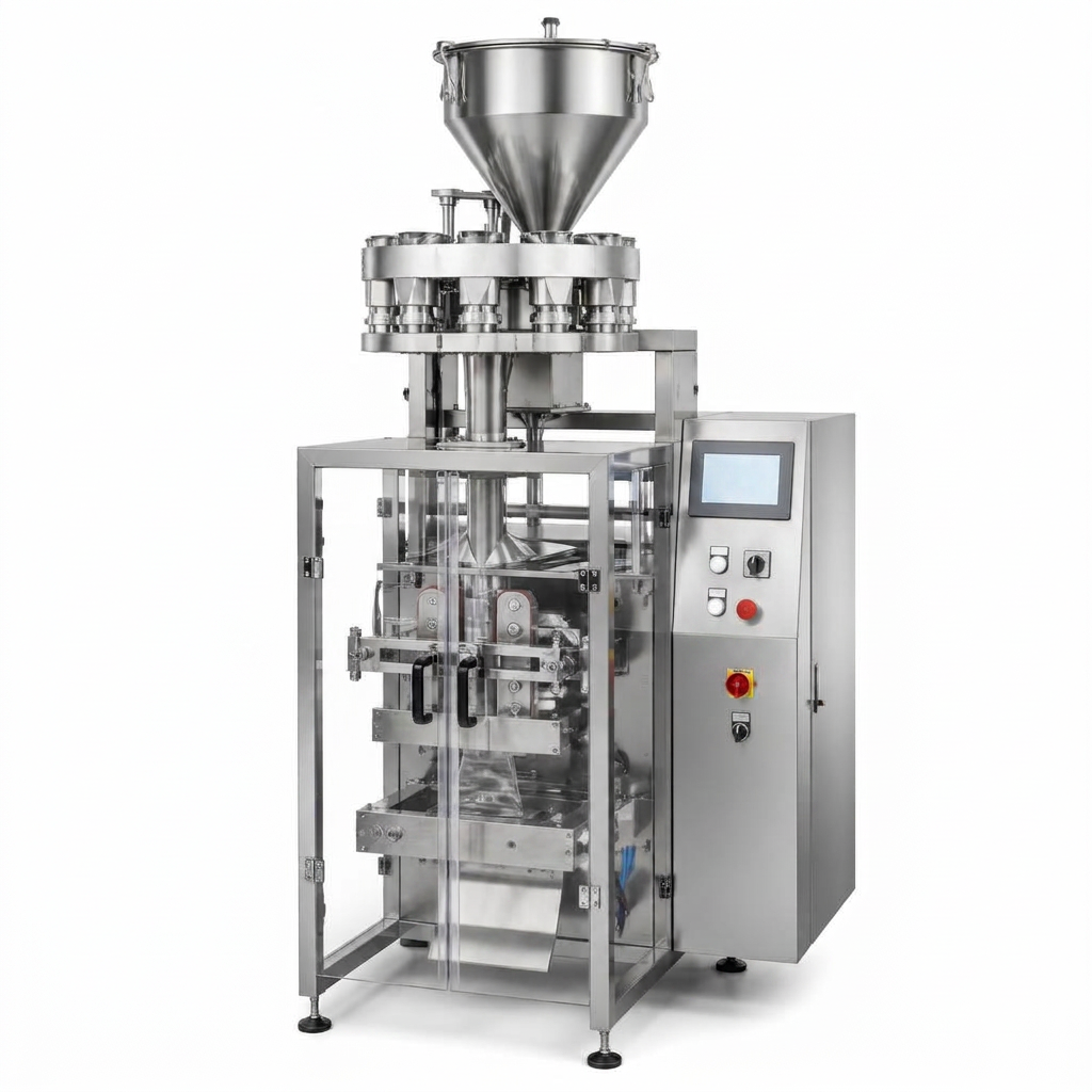 Volumetric Cup Filler Machine manufactured by Space Packaging Solutions, Faridabad