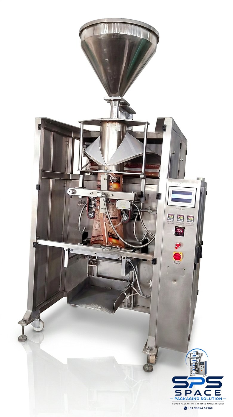 Heavy Duty Pouch Packing Machine manufactured by Space Packaging Solutions, Faridabad